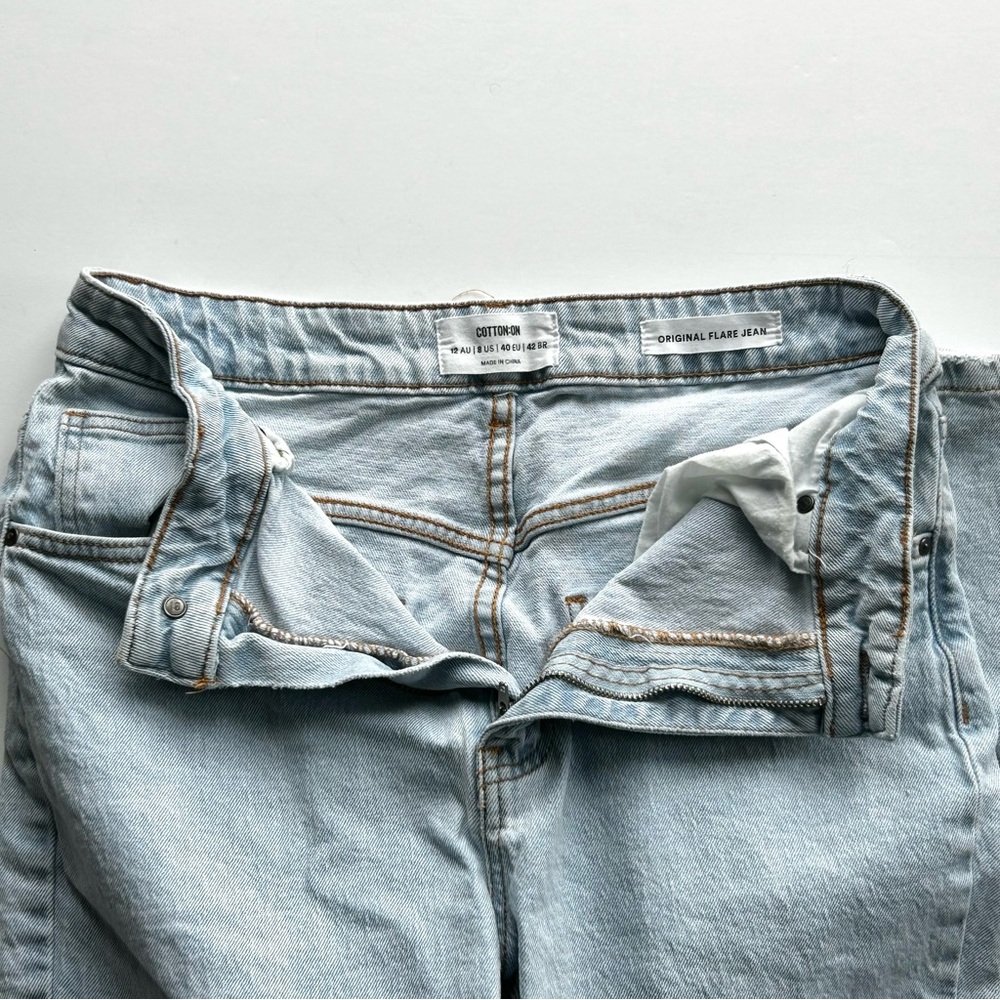 🍒Women’s Cotton On Original Flare Jeans. Size: 8 - Picture 3 of 15